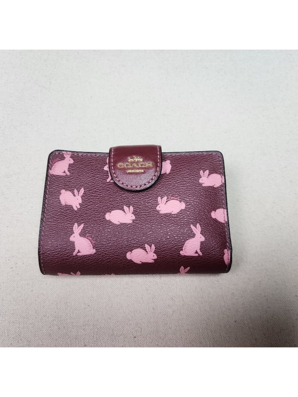 Coach Limited Edition Lunar New Year Year of the Rabbit Corner Zip Wallet